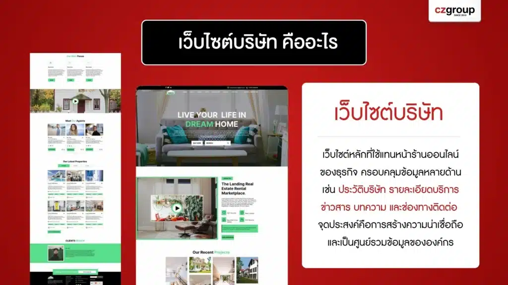 เว็บไซต์บริษัท คืออะไร