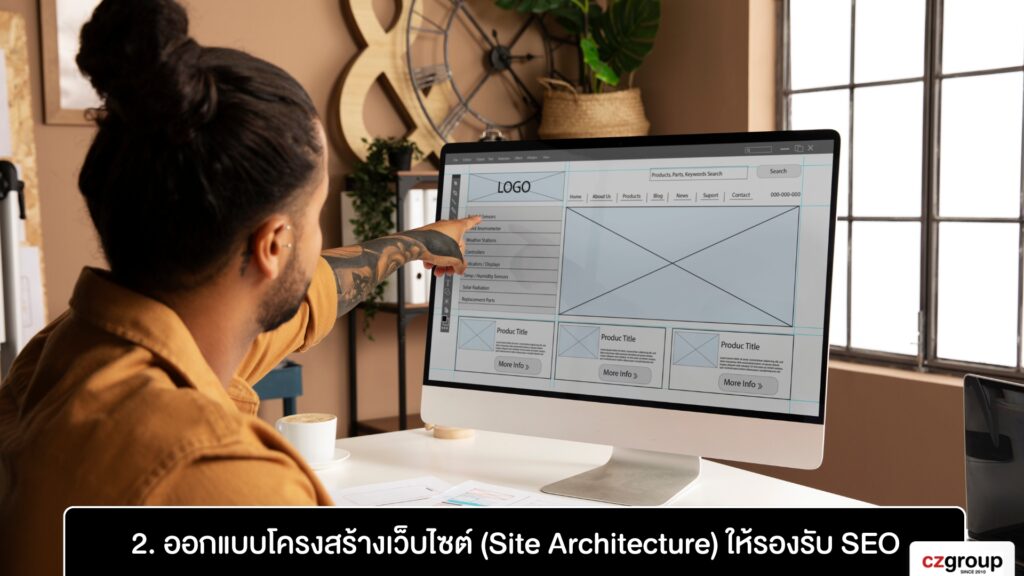 2. ออกแบบโครงสร้างเว็บไซต์ (Site Architecture) ให้รองรับ SEO
