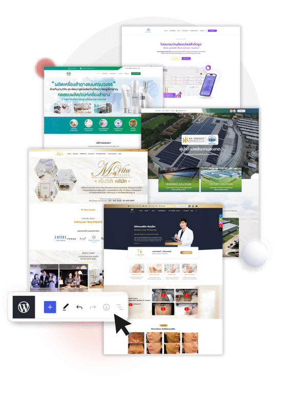 เว็บไซต์ wordpress ที่เราทำขึ้นมา